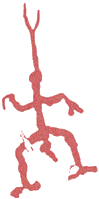   (  -, )